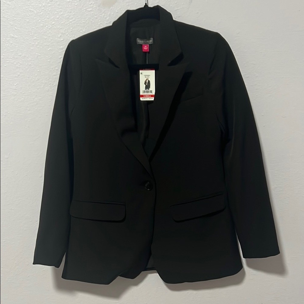 NEW Vince Camuto Black Tailored Blazer with Notched‎ Lapels XS